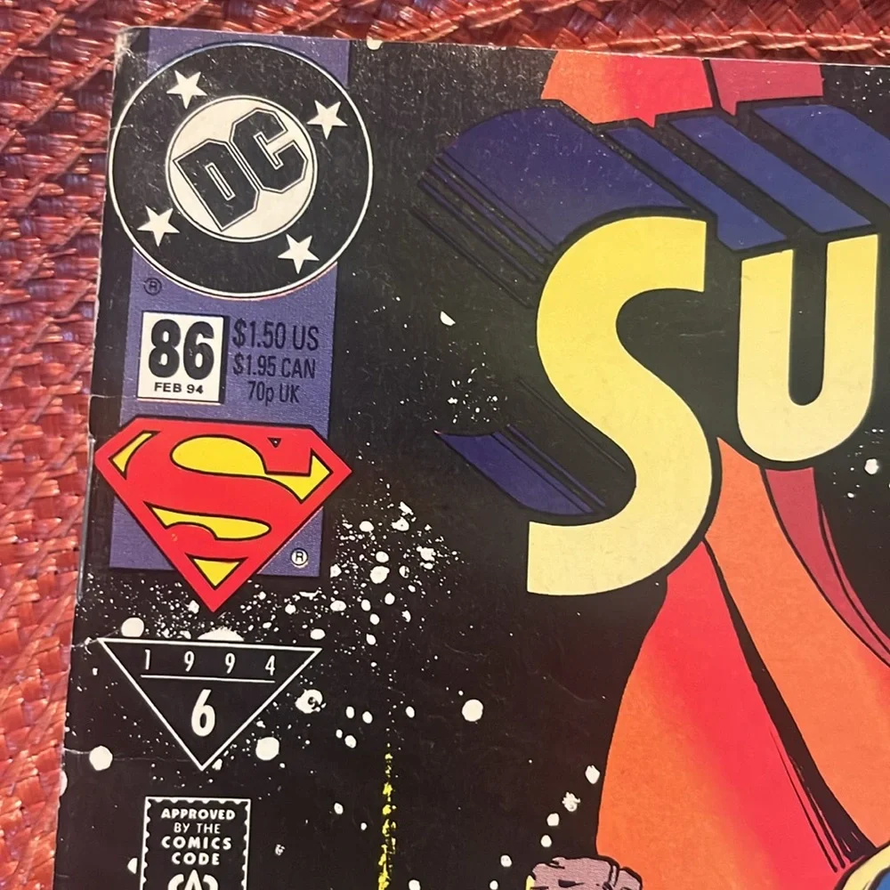 SUPERMAN # 86 DC COMICS 1994 DC UNIVERSE LOGO VARIANT COVER DAN JURGENS VINTAGE